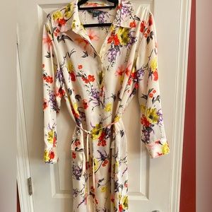 Lauren Ralph Lauren Floral Button Down Shirt Dress